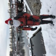 Tomten på besök vid Flottbron idag söndag 1 dec 2019